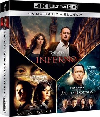 Pack Dan Brown: Ángeles Y Demonios  El Código Da Vinci  Inferno (4K UHD  BD) [Bl