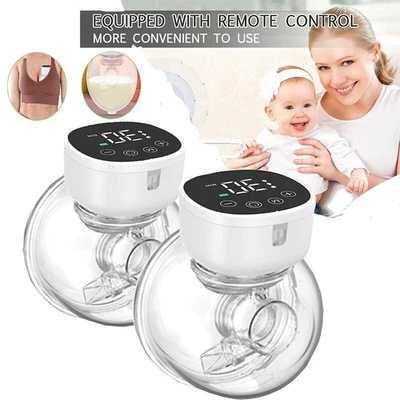 1/2Pack Electric Wearable Breast Pump Wireless Portable Double Milk Pump 3 Modes
