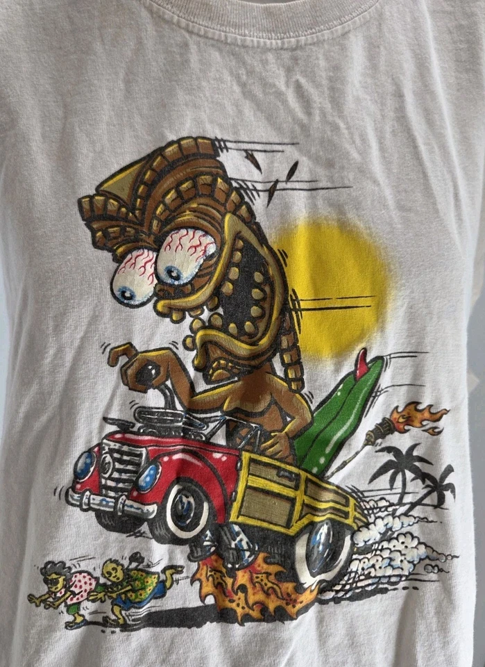 Мужская рубашка Extreme Limit большая винтажная Y2K Ed Roth графическая футболка без рукавов - Изображение 2 из 4