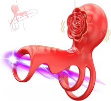 Penis Cock Ring Vibrator G-spot Dildo Massager Sex Toys For Women Men Couples