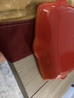 Le Creuset France #20 Blue Square Enameled Cast Iron Grill Pan  — photo 6
