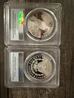 2024-S 1$ .999 Silver Reverse Proof Peace and Morgan Dollar FS PCGS PR70 Set