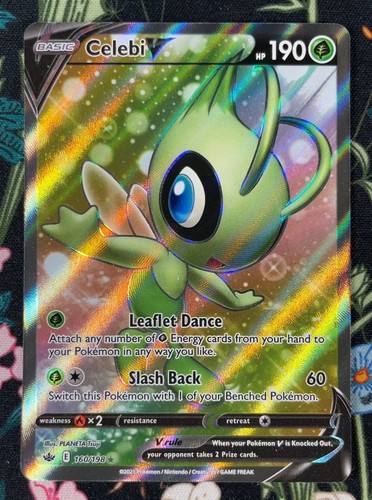 Pokemon Celebi V 160/198 Ultra Rare Full Art Chilling Reign 2021 -S272