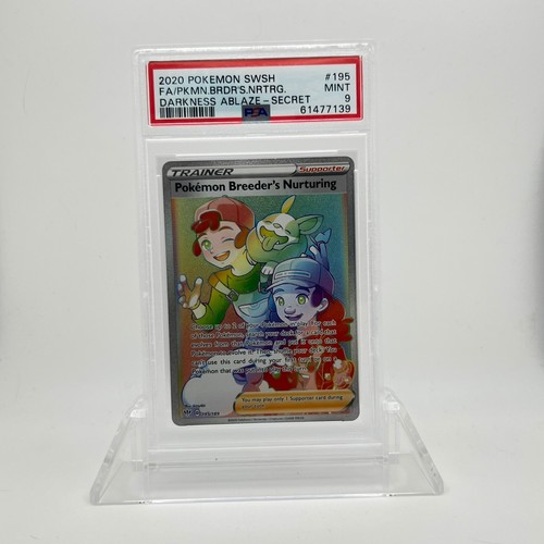 Pokémon Breeder's Nurturing graded PSA 9 for sale on eBay