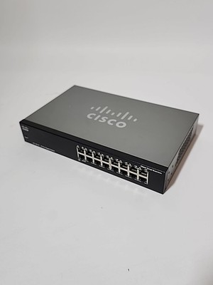 Cisco SG100-16 16 Port Unmanaged Gigabit Ethernet Switch Business Rackmount
