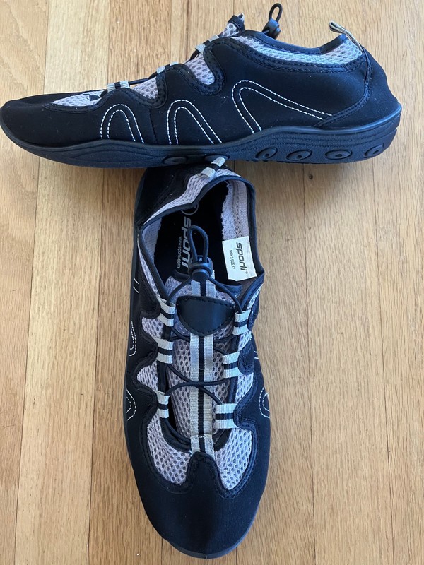 NEW - Men's Water Shoes - Size 12 - by Sporti - Black & Gray