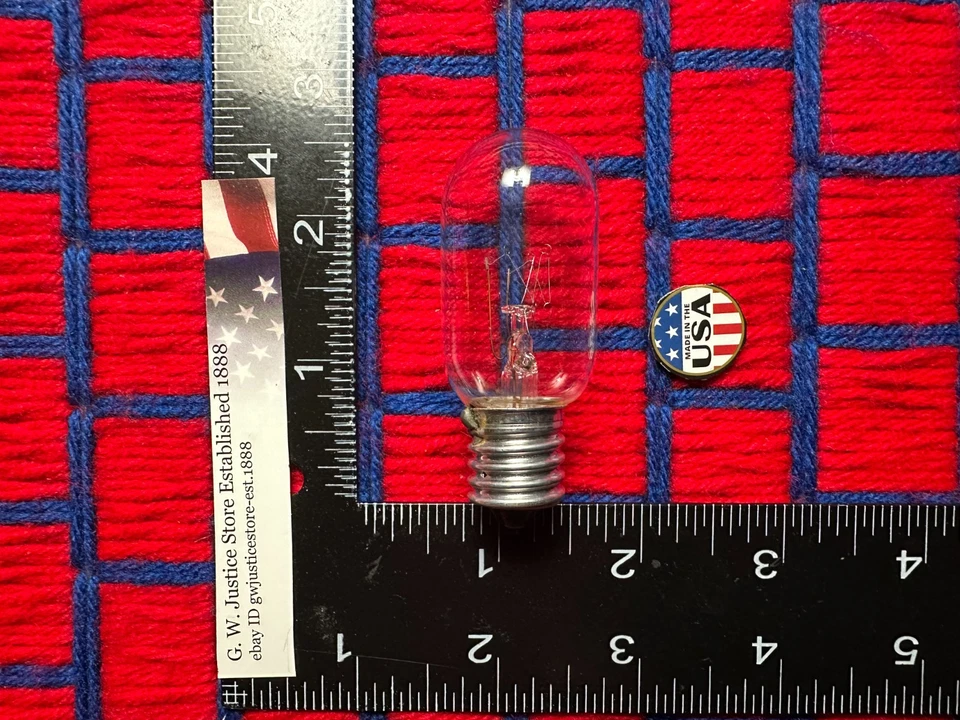 CAJA de 10 BOMBILLAS nuevas 15 vatios e17 base intermedia 15T8/N lámpara electrodoméstico 15w Foto 2 de 2