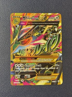 2015 Pokemon Shiny Mega Rayquaza EX Full Art 98/98 XY Ancient