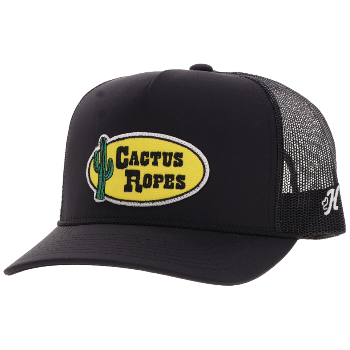 Hooey Black Cactus Ropes 5-Panel Trucker Hat CR119 | eBay