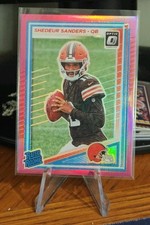 2025 Panini Donruss Optic - Rated Rookie Shedeur Sanders #203 Pink Prizm (RC)