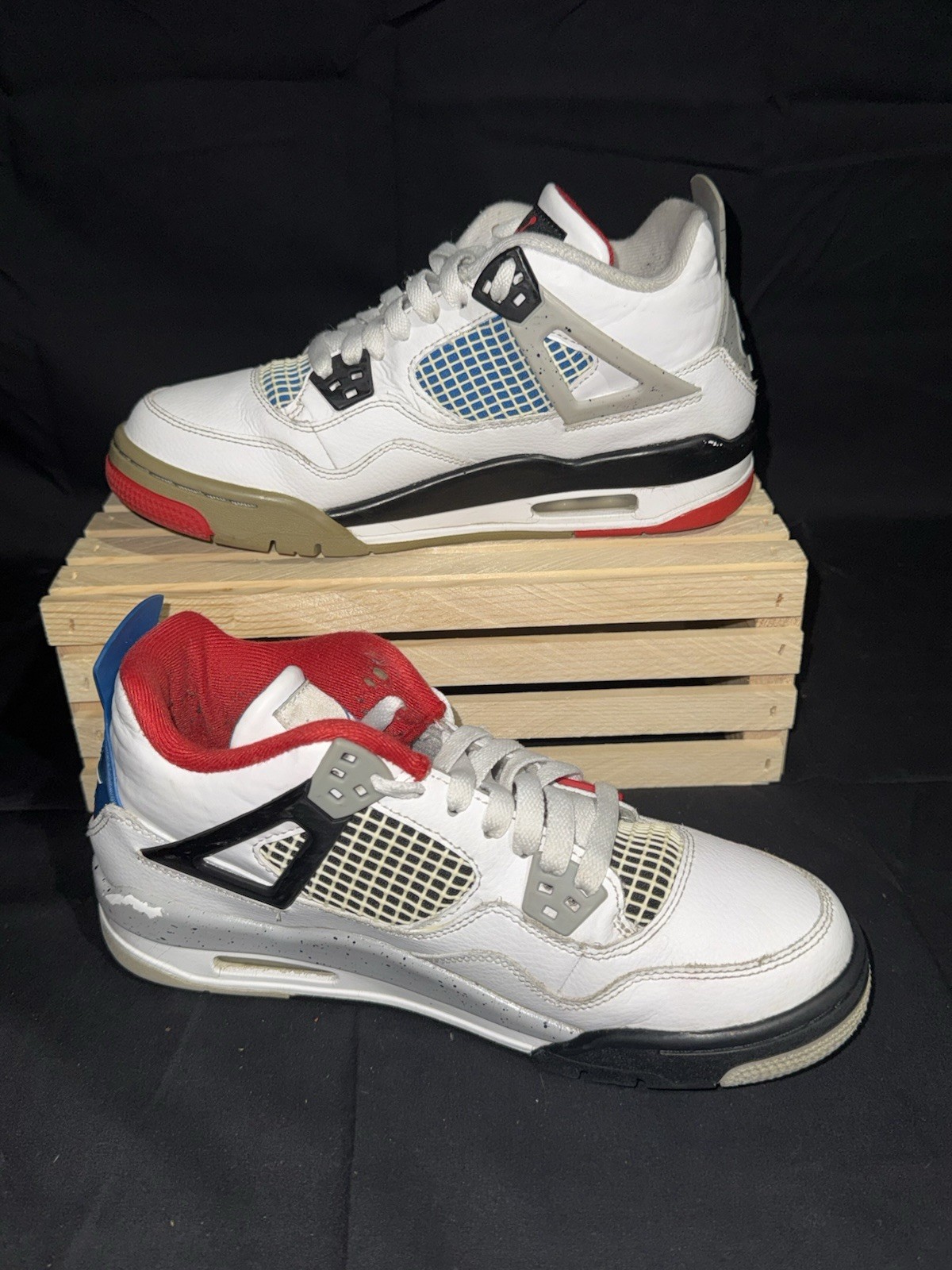 Size 7y - Nike Air Jordan 4 Retro "What The 4" sneakers