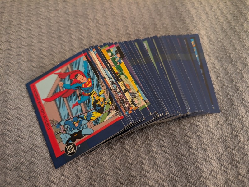 DC Comics Skybox 1993 Super Hero Trading Cards Partial Set Of 65 Superman, Flash