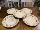 5 piece Pfaltzgraff Everyday BRIAR 11 1/4" Dinner Plates Set Brown Leaf Rustic