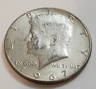 1967 Kennedy Half Dollar • 40% Silver • Circulated • Exact Coin    X98