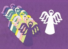 ANGEL Large die cuts scrapbook cards