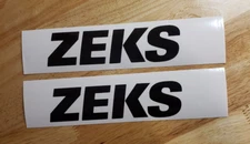 zeks air compressor Decals Stickers Gloss black (2) 24x5.5" FAST USA