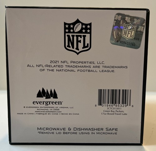 NFL Football Green Bay Packers Evergreen Kaffee Team Tasse. Neu im Karton. - Bild 5 von 6