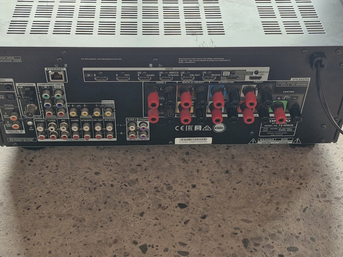 ONKYO TX-NR636 7.2 Channel 240 Watt Receiver | eBay UK