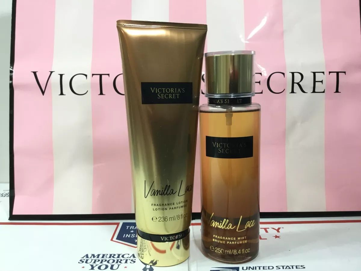 VICTORIA'S SECRET VANILLA LACE FRAGRANCE BODY MIST & FRAGRANCE