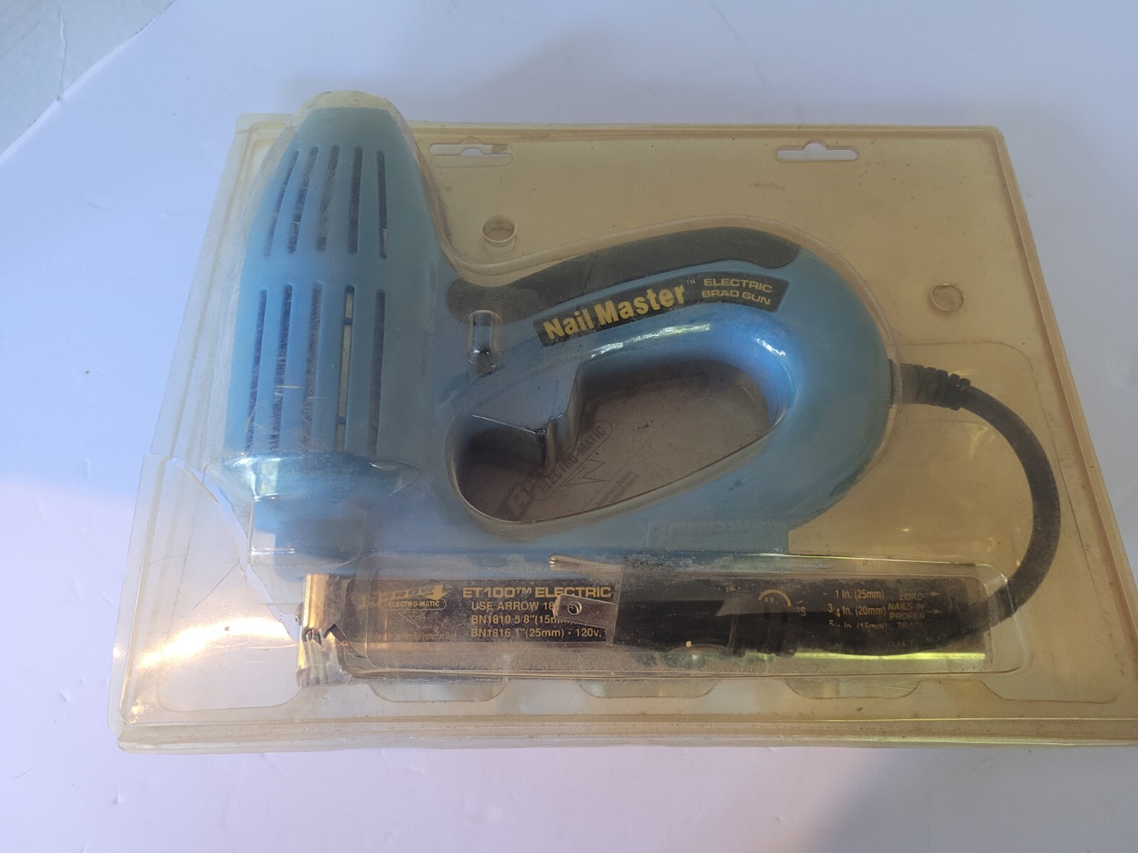 Arrow Nail Master Electric Brad Nail Gun Model Number ET100M eBay