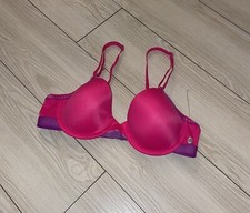 Maidenform Charmed C0121 T Shirt Bra Lined Underwire Womens 34B Pink