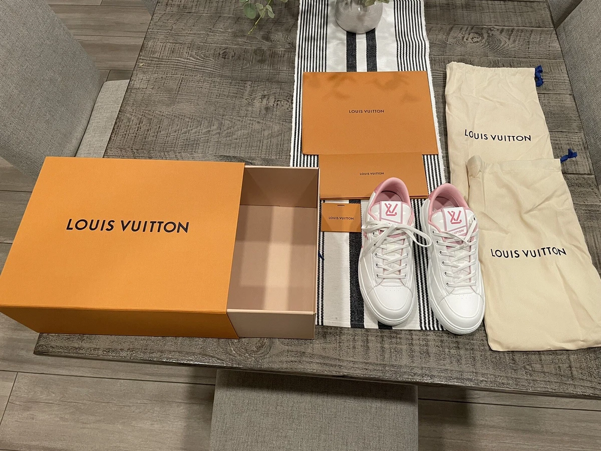 Guarenteed Authentic Louis Vuitton Light Pink Charlie Sneakers. Brand New  39.5