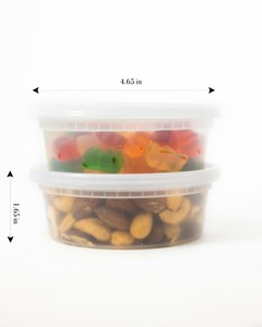 Edi 250 Sets 8 Oz 12 Oz 16 Oz Or 24 Oz Deli Containers Lids Microwavable Ebay