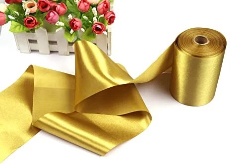 YYCRAFT 6 Inch Wide Satin Ribbon Satin Fabric Spool for Grand