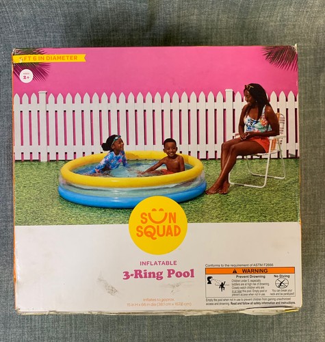3 ring inflatable pool