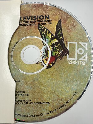 Television Live At The Old Waldorf CD Rare RHM2 7846 6/29/78