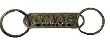 Vintage GMAC General Motors Dealership Keychain RETURN IF LOST Metal Double Ring