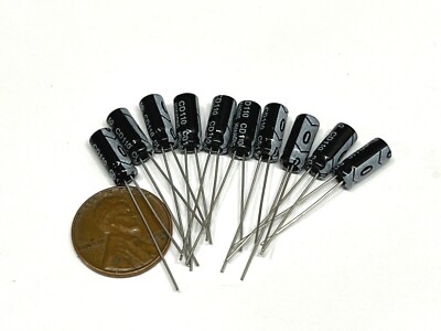 10 Pack Electrolytic capacitor 2.2UF 100v 105c 5mm x 11mm Radial G426
