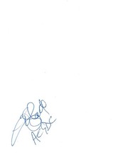 Chris Slade "AC/DC" autograph signed 10x15 cm index card