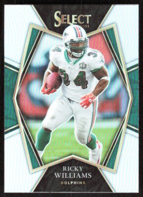2021 3153E Panini Select SILVER PRIZM Ricky Williams Miami Dolphins #136