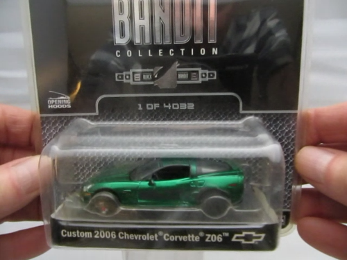 GreenLight Custom 2006 Chevrolet Corvette Z06 Black Bandit Green