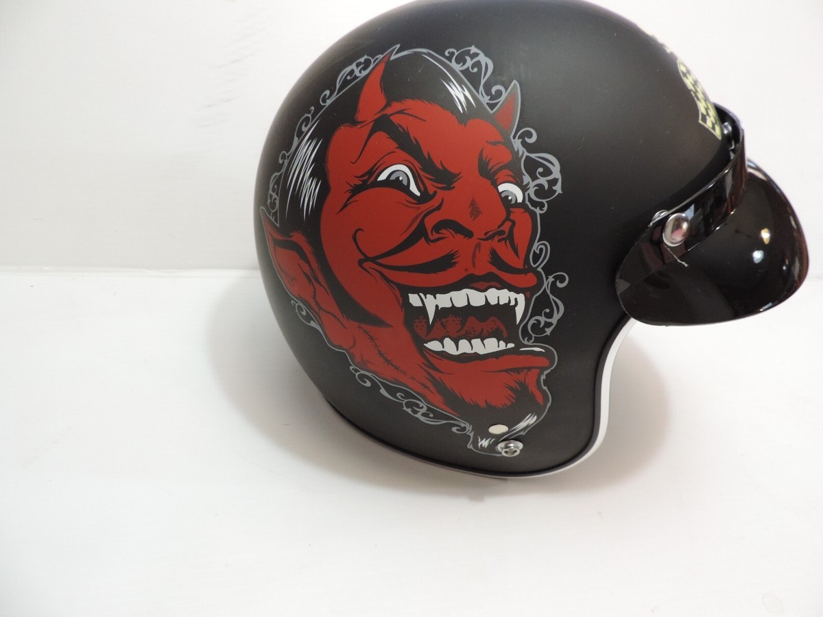 LUCKY 13 MOTORCYCLE HELMET LIMITED EDITION SIZE LARGE EXCELLENT