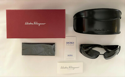 Salvatore Ferragamo Black Swarovski Crystal-Studded Sunglasses (NEW IN BOX) Salvatore Ferragamo | Accessories | Ferragamo Sunglasses  main image 3