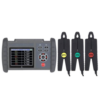3CH Digital Phase VA Meter Phase Sequence Judgment Function Power Factor -1～+1