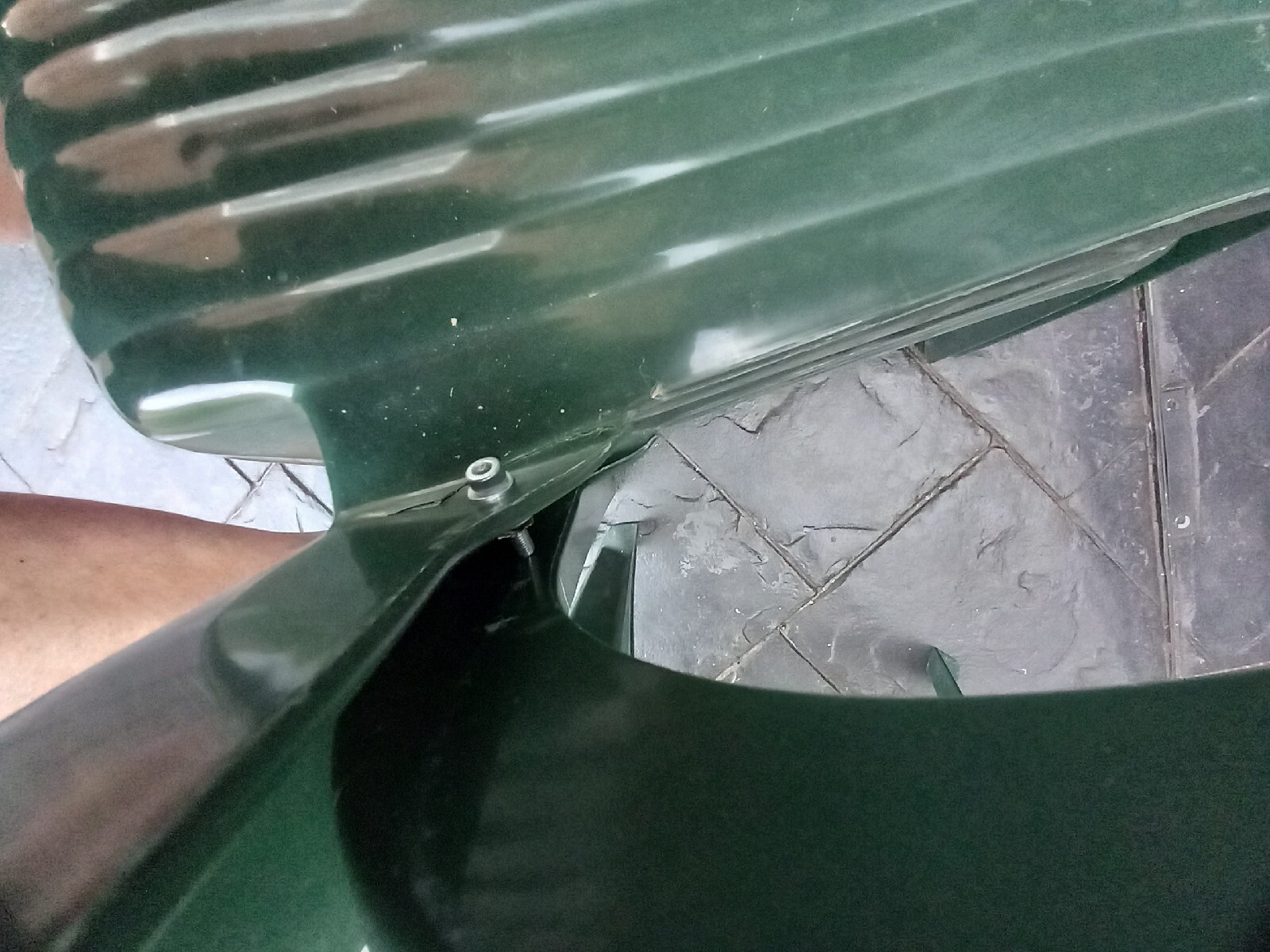 FOUR GREEN PLASTIC GARDEN CHAIRS eBay