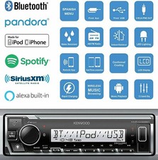 Kenwood KMR-M328BT Bluetooth Marine Media Player iPhone Android AM FM XM USB Aux