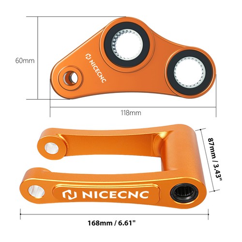 For KTM 690 Enduro/SMC /R 2008-2018 Aluminum Rear Lowering & Lowering Link Kit - Picture 6 of 22