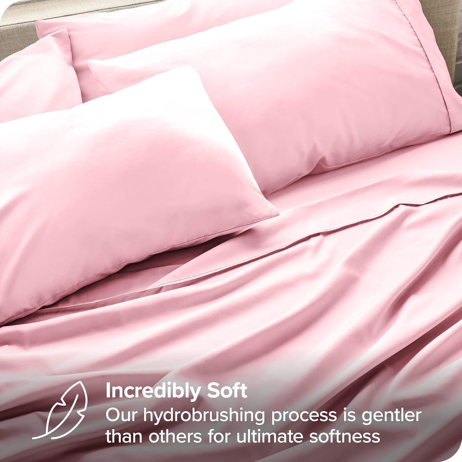 2000TC Hotel Quality Bed Sheet Set Fitted Flat Pillowcase Double Queen