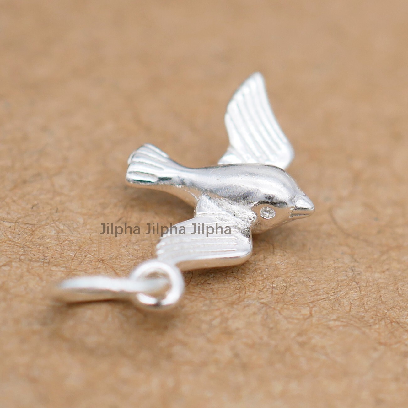 Sterling Silver 3D Flying Bird Swallow Bracelet Charm Pendant Necklace DIY A2914