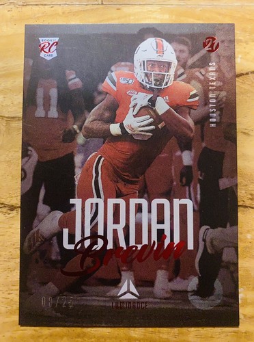 BREVIN JORDAN 2021 PANINI LUMINANCE SP /25 RC Texans Hurricanes - Picture 2 of 4