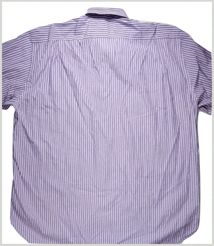 ETRO Milano Mens Dress Shirt 44/L Purple Striped Cotton Made Italy Designer EUC - Bild 4 von 9
