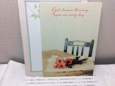 BIRTHDAY GREETING CARD New w/Envelope "God showers blessings upon me every day."