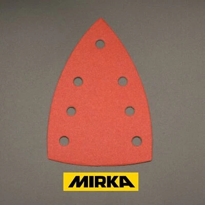 MIRKA Delta Sanding Sheets Hook and Loop Pads 100 x 150mm Sandpaper 10x15cm 7H