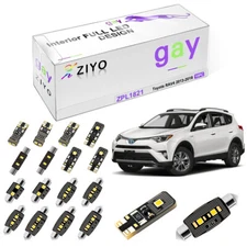 10 Bulbs Super White Interior LED Light Kit For Toyota RAV4 2013-2018 Package