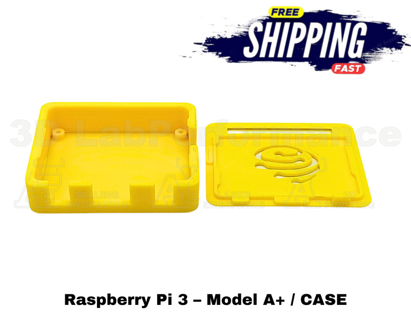 Yellow Raspberry Pi 3 Model A+ Case – Protective Enclosure