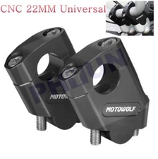 CNC Motorcycle Handlebar Riser Mount Clamp 22mm 7/8" Bar Clamp for suzuki yamaha